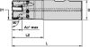 REZKAR PALIČNI VSM490 D25,0mm Z=2 VSM490D025Z02B25XN15