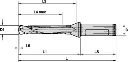 Slika SVEDER TOP-DRILL M1 5xD D17,0-17,99mm TDM170R5SCF20M   