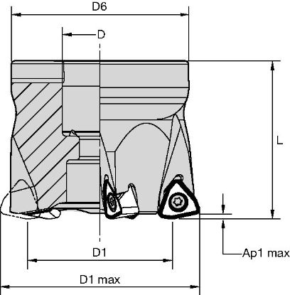Slika REZKAR M370 D63mm Z=6 M370D063Z06WO08