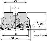 Slika REZKAR M1200 D100mm Z=9 M1200D100Z09HN07