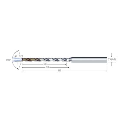 Slika Sveder spiralni Mikron VHM 10xd Titan CD Cool Ti, 102465
