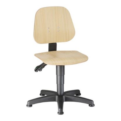 Arbeitsdrehstuhl 'UNITEC' Holz, Gleiter