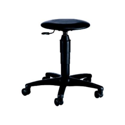 Drehhocker TEC 60 Kunstledersitz schwarz