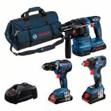 SET AKUMULATORSKI PROFESIONALNI 18V (GSR-GDX-GBH + 3 x 4,0AH PROCORE BATERIJA + 