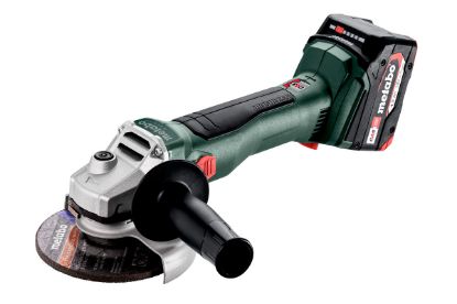 Slika BRUSILNIK KOTNI AKUMULATORSKI W18 L BL 9-125 (900W) Metabo
+ 2x Baterija 18V, 4