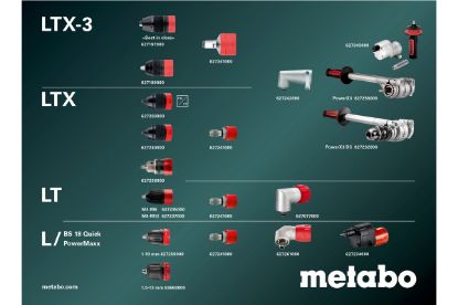 Slika VRTALNIK-VIJAČNIK AKU. BS 18 LTX BL Q I 18V, 2x 5,5Ah LiHD Metabo
Polnilec: ASC