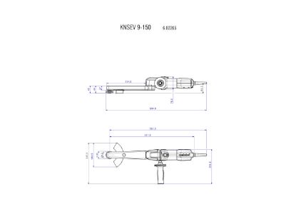 Slika POLIRNIK PREMI KNSE 9-150 Set D150mm/M14, 950W v kovinskem kovčku METABO
