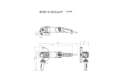 Slika KOTNI BRUSILNIK WEPBA 19-180 QUICK RT
