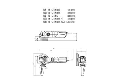 Slika BRUSILKA KOTNA WEV 15-125 Quick 
