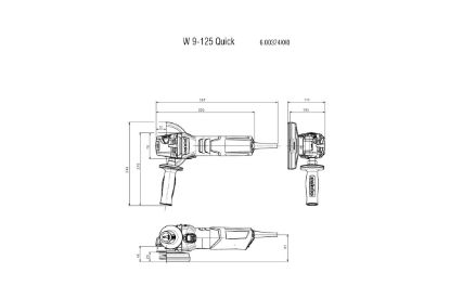 Slika BRUSILKA KOTNA W9-125 Quick Limited Edition 900W METABO