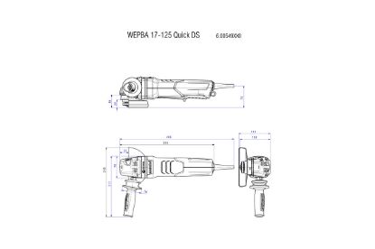 Slika KOTNI BRUSILNIK WEPBA 19-125 Q DS M-BRUSH