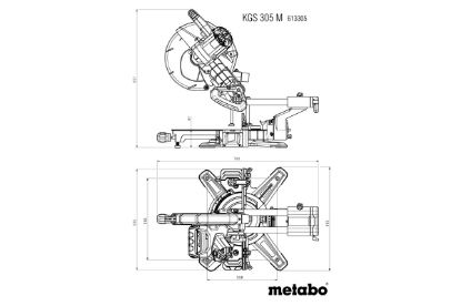 Slika ŽAGA POTEZNA ZAJERALNA KGS 305 M Metabo