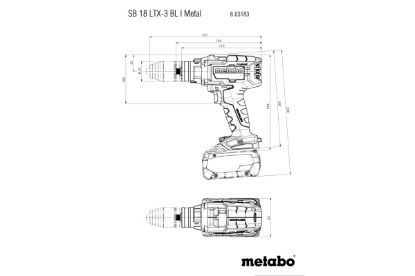 Slika BATERIJSKI UDARNI VRTALNIK SB 18 LTX-3 BL I METAL