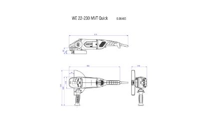 Slika KOTNI BRUSILNIK WE 22-230 MVT