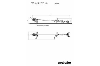 Slika BATERIJSKA KOSA NA NITKO FSD 36-18 LTX BL 40
