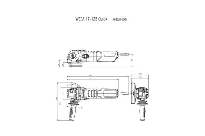 Slika KOTNI BRUSILNIK WEBA 17-125 QUICK