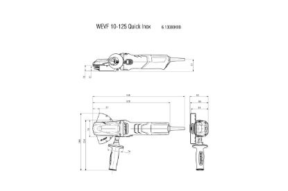 Slika BRUSILKA KOTNA WEVF 10-125 Quick Inox Metabo