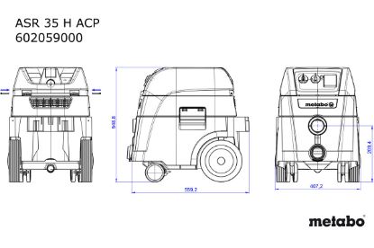 Slika VEČNAMENSKI INDUSTRIJSKI SESALNIK ASR 35 H ACP