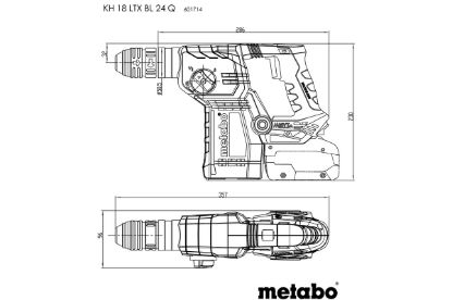 Slika BATERIJSKO KLADIVO KH 18 LTX BL 24 Q