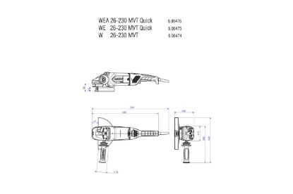 Slika BRUSILKA KOTNA WEA 26-230 MVT Quick