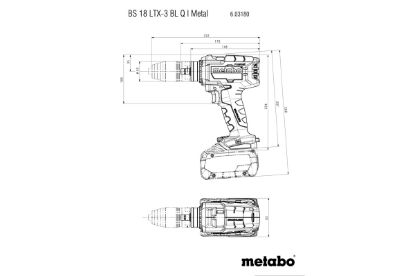 Slika BATERIJSKI VRTALNIK/ VIJAČNIK BS 18 LTX-3 BL Q I METAL