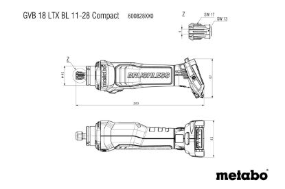 Slika BATERIJSKI PREMI BRUSILNIK GVB 18 LTX BL 11-28 COMPACT