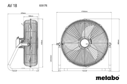 Slika BATERIJSKI VENTILATOR AV 18