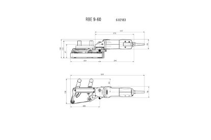 Slika BRUSILNIK ZA CEVI RBE 9-60 SET