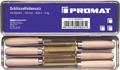 Slika PILE KLJUČAVNIČARSKE DIN7283A L=100/H2 - v 6-delni gar. (pločevinasta embalaža)