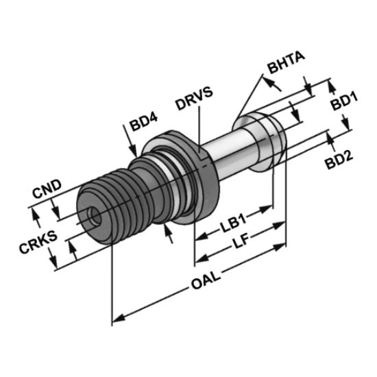 Vijak izvlečni ˝Haas˝ SK40, Kemmler