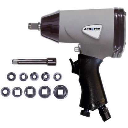 VIJAČNIK UDARNI PNEVMATSKI 1/2, 12,5MM, SET Z NASADNIH UDARNIH KLJUČEV V:10- 27M