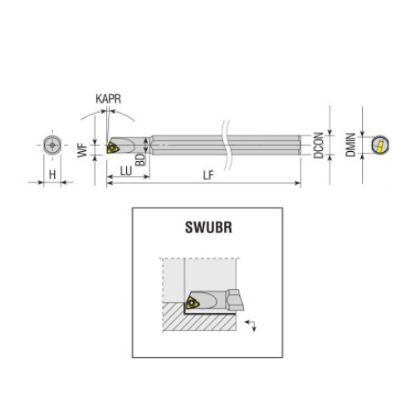 Slika GARNITURA: DRŽALO S08H SWUBR 06-7 + 10 PLOŠČIC WBGT 060102-L