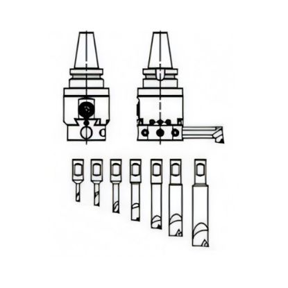 Slika GLAVA EKSCENTRIČNA IZSTRUŽILNA DIN69871 SK40/D8-280mm BSK40-NBH2084