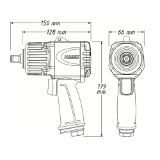 Slika PNEVMATSKI UDARNI VIJAČNIK 1/2" 9012TT, 2200Nm - HAZET