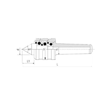 Slika KONICA VRTLJIVA  PRECIZNA MK3-D50/22mm B604H/104
