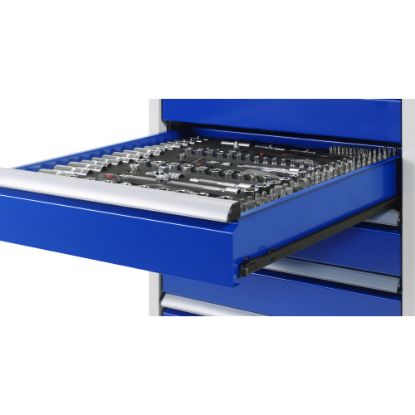 Slika MIZA DELOVNA 1250X700MM NAST. VIŠINA 840-1040MM, RAL7035/RAL5010 (3X PREDAL) RAU