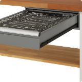 Slika MIZA DELOVNA 1500X700MM NAST. VIŠINA 790-1140MM, RAL7035/RAL7016 (1X PREDAL + PO