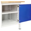 MIZA DELOVNA 1250X700MM NAST. VIŠINA 840-1040MM, RAL7035/RAL5010 (3X PREDAL + 1X