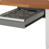 Slika MIZA DELOVNA 2000X700MM NAST. VIŠINA 790-1140MM, RAL7035/RAL7016 (2X PREDAL) RAU