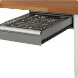 Slika MIZA DELOVNA 2000X700MM NAST. VIŠINA 790-1140MM, RAL7035/RAL7016 (2X PREDAL + PO