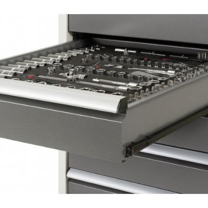 Slika MIZA DELOVNA 1500X700MM NAST. VIŠINA 790-1140MM, RAL7035/RAL7016 (10X PREDAL) RA