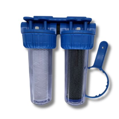 Slika FILTER VODNI MEHANSKI, DVOJNI, PRIKLOP 3/4˝