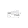 Nastavek vijačni 1/4", inbus, 187/2HX, Unior
