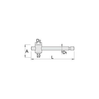 Slika ROČICA T 1/4" - 120mm 188.3/2