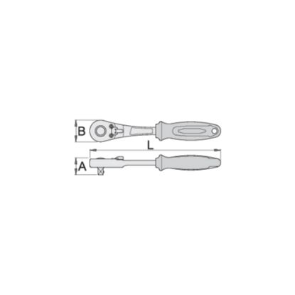 Slika RAGLJA DVOSMERNA 1/4" 1/4"