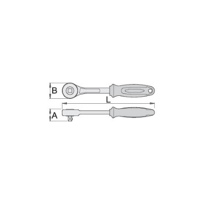 Slika RAGLJA ENOSMERNA 1/2" 1/2"