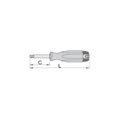 Slika IZVIJAČ Z 1/4" ZUNANJIM IN NOTRANJIM NASTAVKOM 1/4"