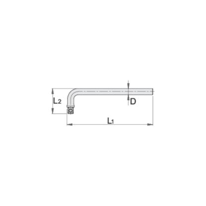 Slika ROČICA UPOGNJENA 1/2" 1/2"