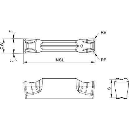 Slika Ploščice za zarezovanje in odrez ACD 202-CH-6L