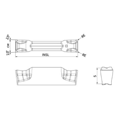 Slika Ploščice za zarezovanje in odrez ACD 503-CH-4L